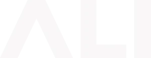 ALI white logo